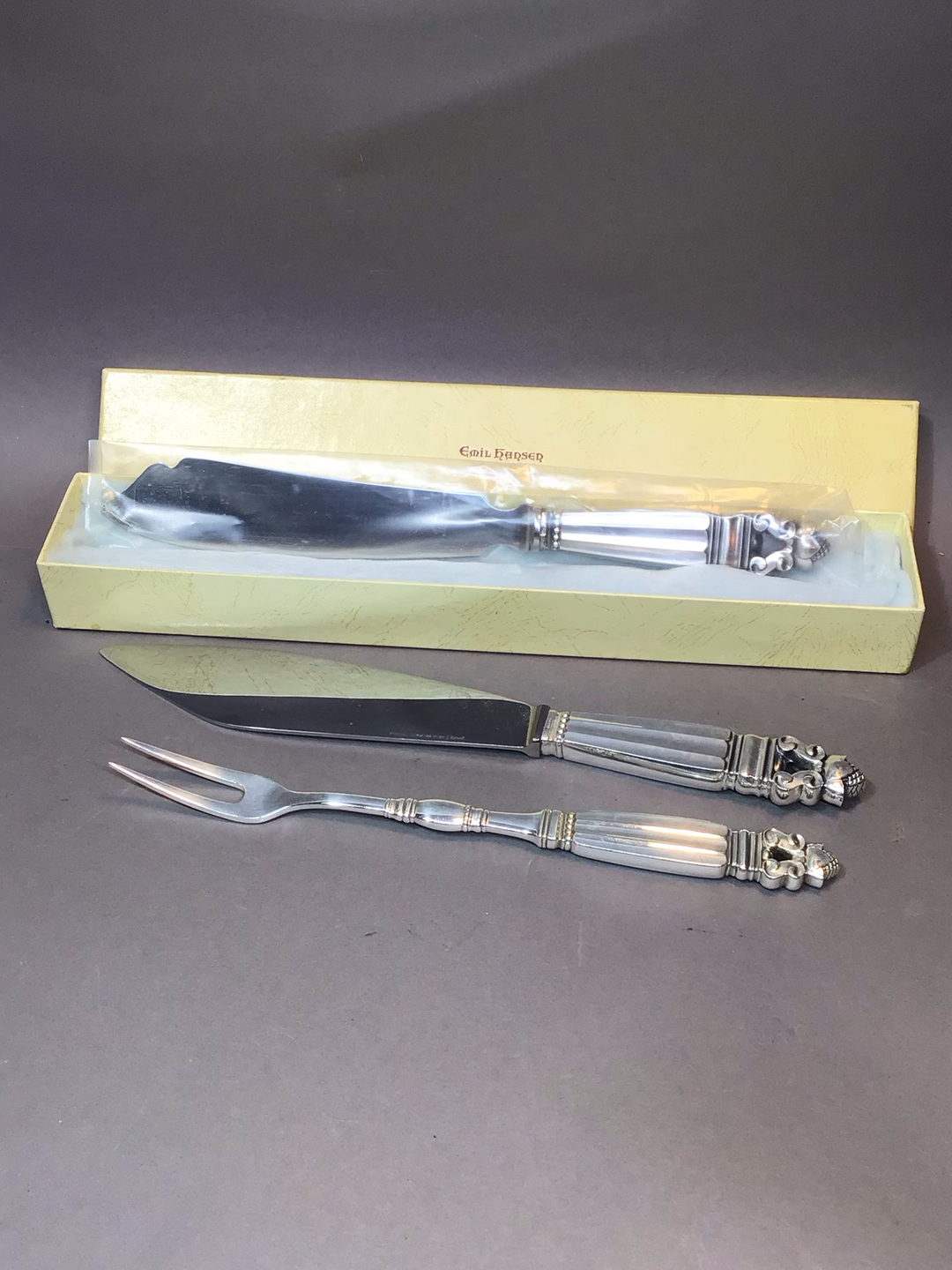 Georg Jensen Acorn Hostess Flatware - image 1 of 10