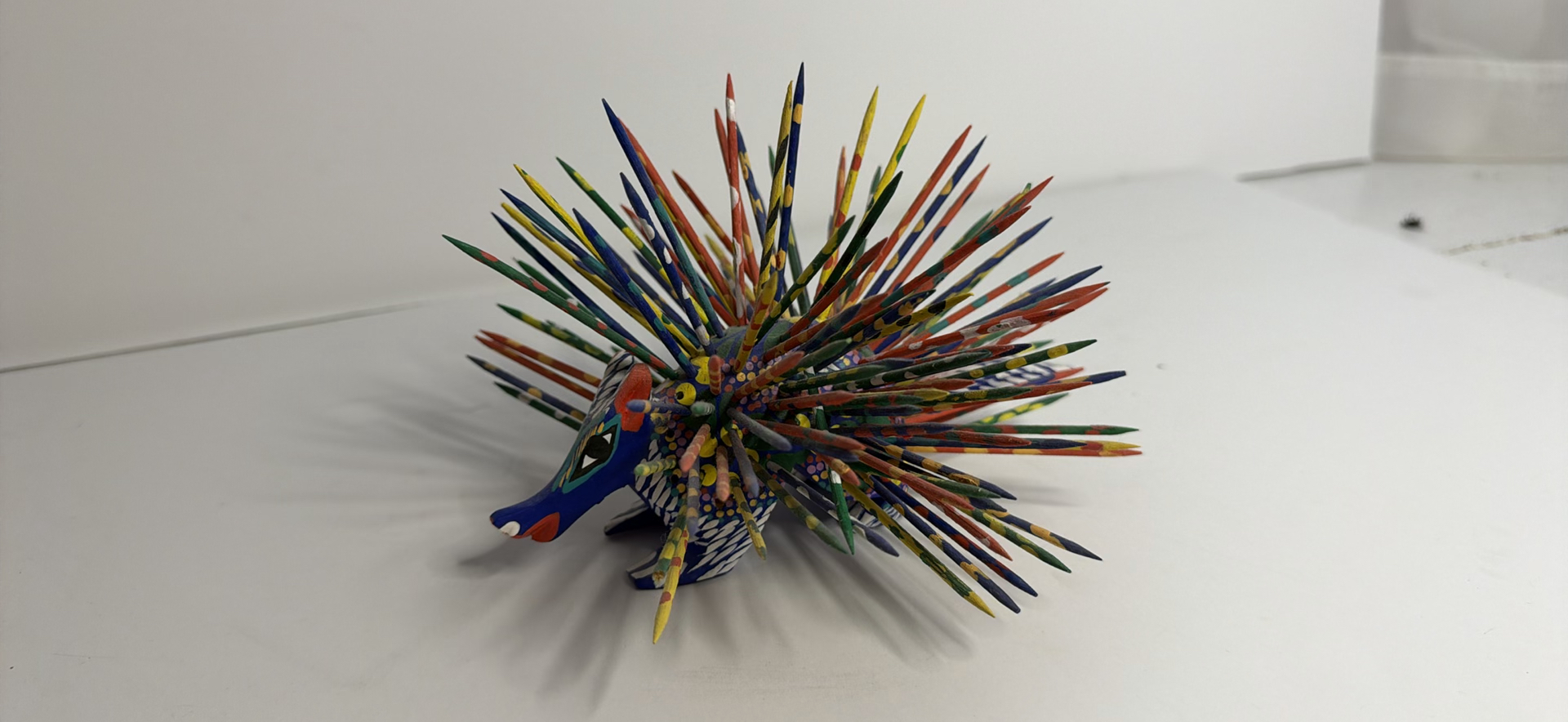 Mexican Handmade Porcupine Alebrije Oaxaca Mexico - image 3 of 3