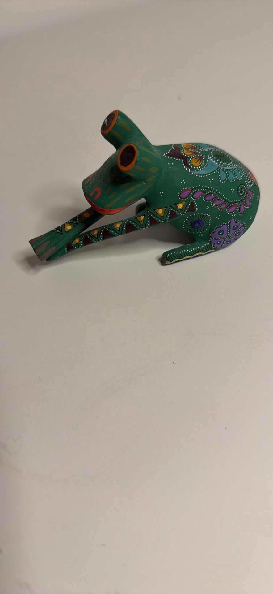 Alebrije Frog Figurine Oaxaca Mexico Folk Art - image 2 of 4