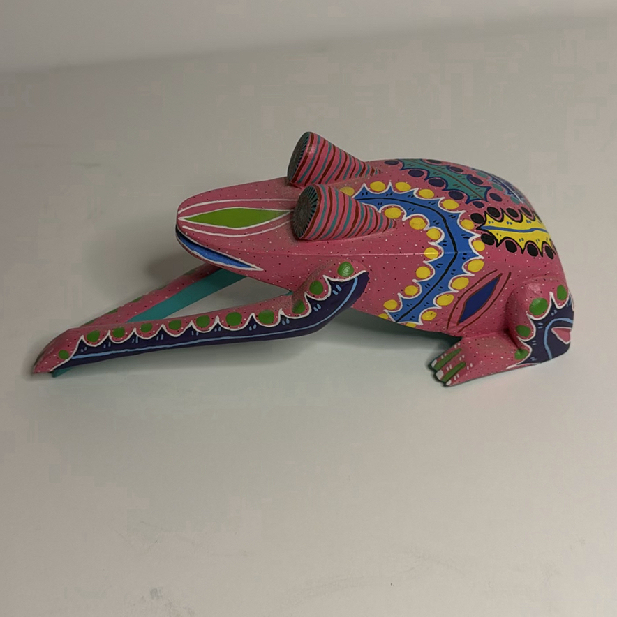 Alebrije-Style Oaxaca Mexican Folk Art Frog - image 2 of 4