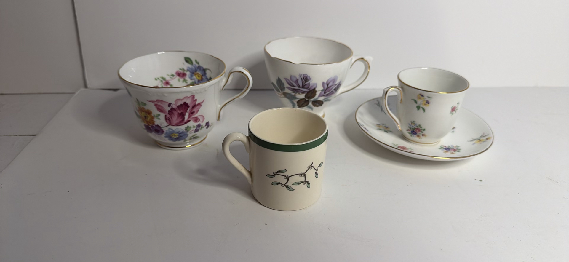 English Porcelain Teacup Lot - image 1 of 11