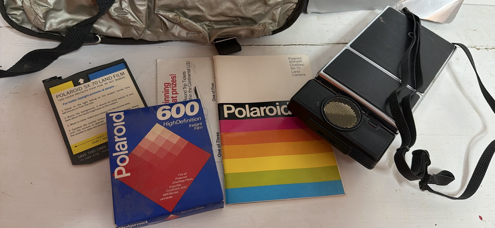 Vintage Polaroid Time Zero Camera/Photography Set Not Tested - image 2 of 2