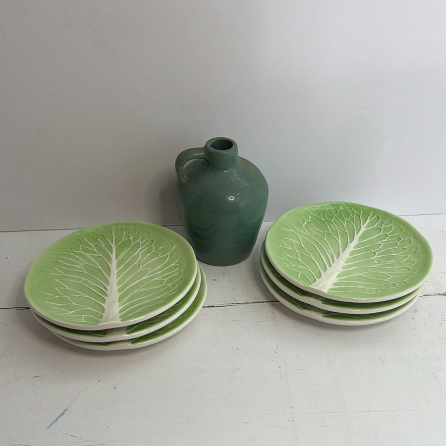 Cabbage Leaf Ceramic Plates - image 1 of 1