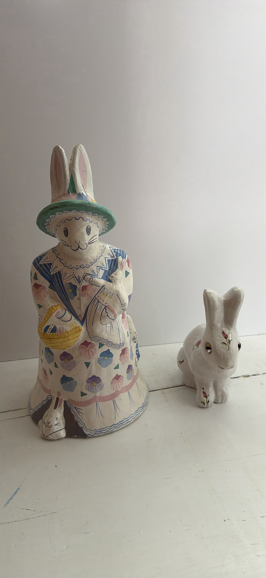 Ceramic Bunny Figurines - image 1 of 6