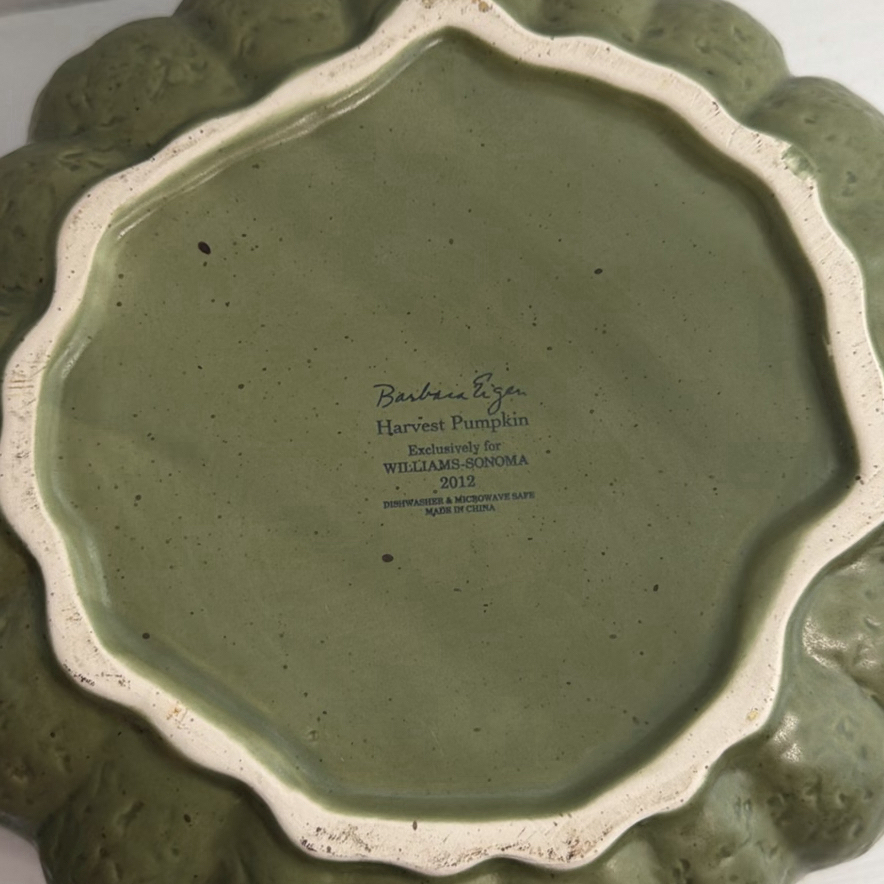 Green Harvest Pumpkin Tureen - Williams Sonoma - image 3 of 3