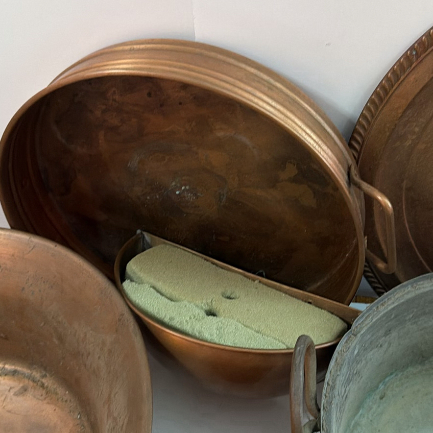 Collection of Vintage Copper/Copper Lined items - Large Lot - image 4 of 6