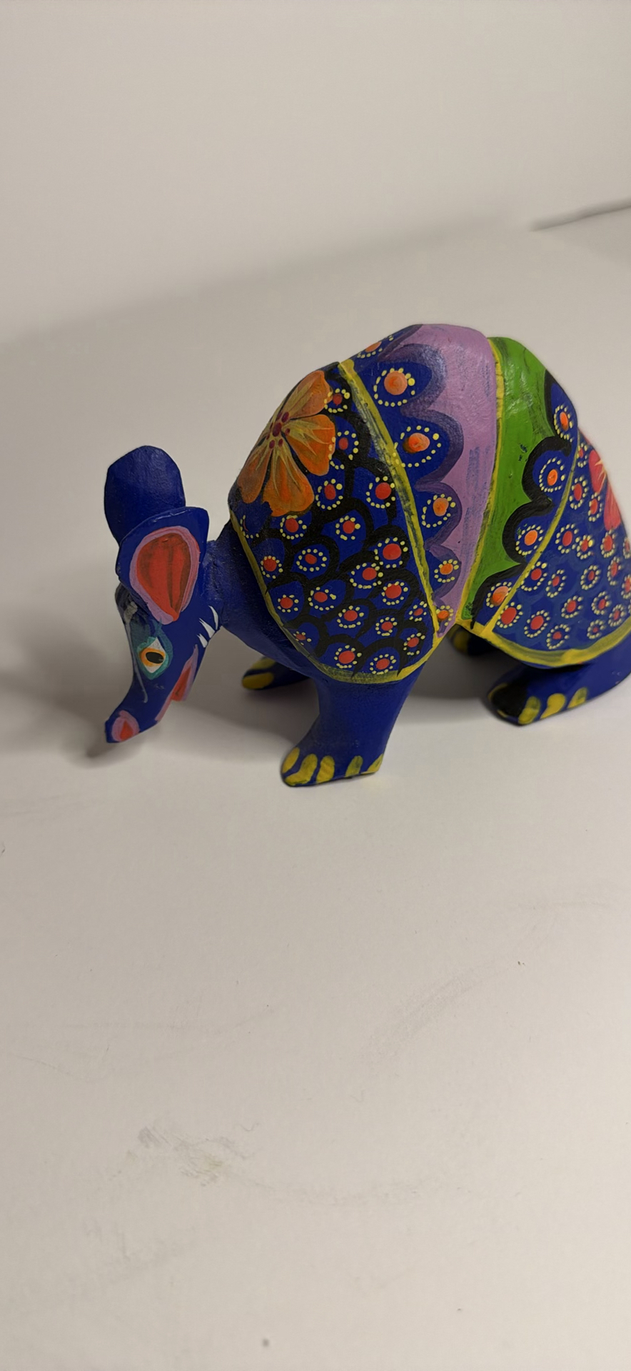 Colorful Armadillo Figurine - Signed Pepe Santiago - Mexican Folk Art - image 2 of 3