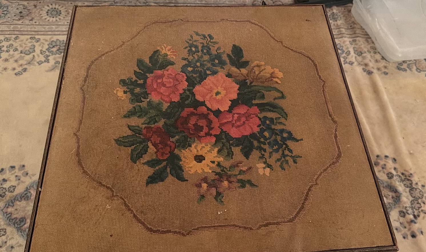 Vintage Square Folding Table - image 4 of 8