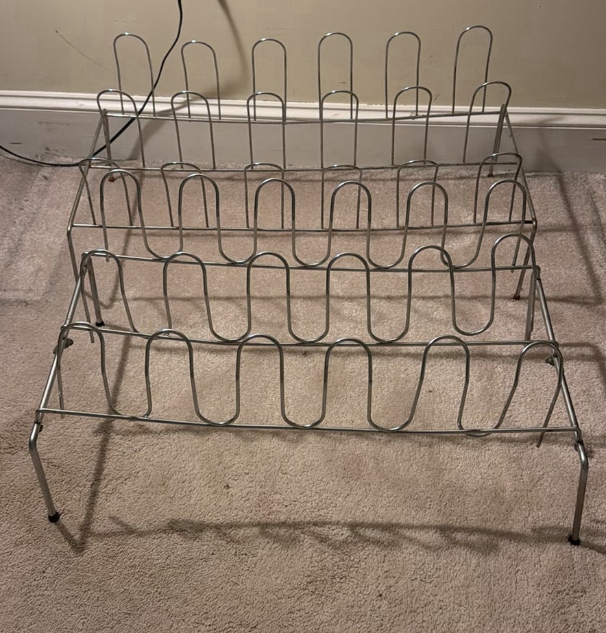 Lot of 2 Metal Shoe Racks - image 1 of 1
