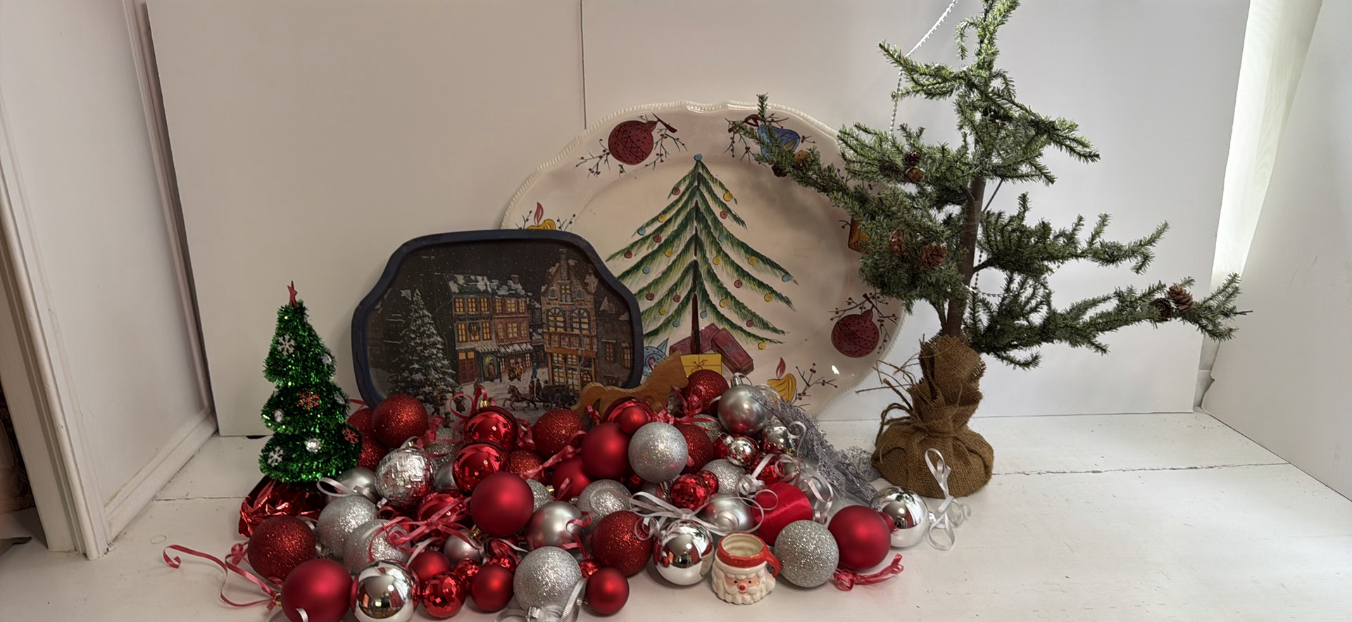 Lot of Christmas Decor and Serving Pieces - #2 - image 1 of 6