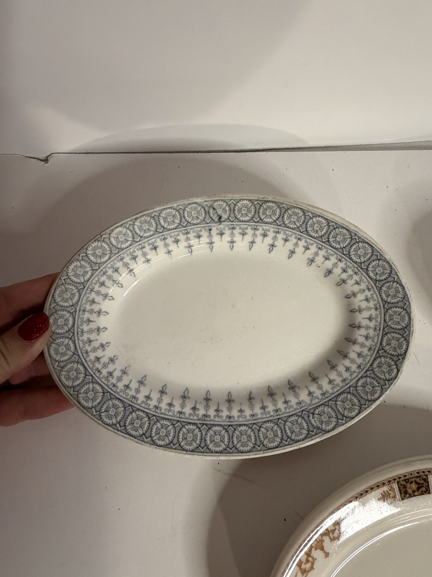 Porcelain Serving Plates including JOHN MADDOCK & SONS ENGLAND - image 9 of 10