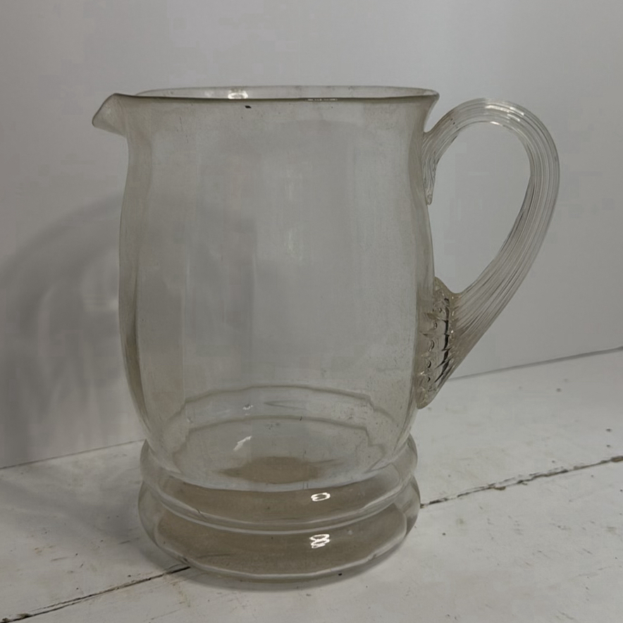 Assorted Clear Glass Vintage Pitchers - image 4 of 6
