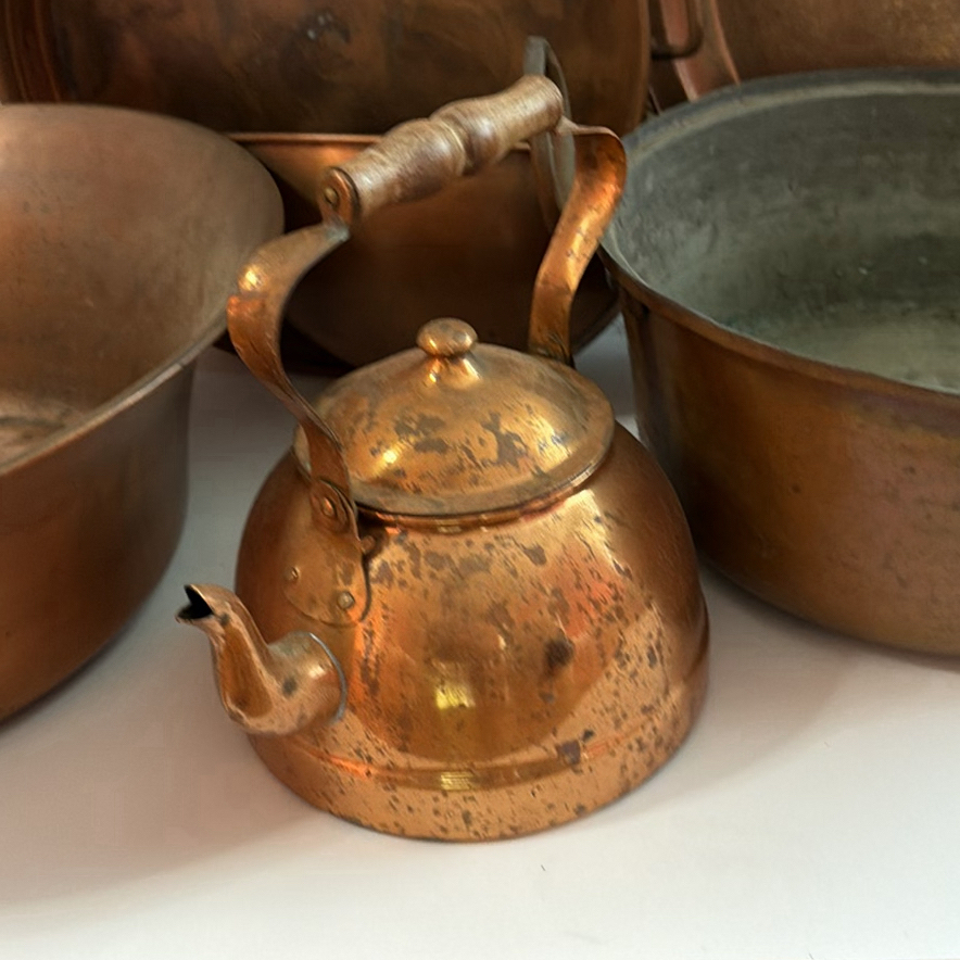 Collection of Vintage Copper/Copper Lined items - Large Lot - image 2 of 6