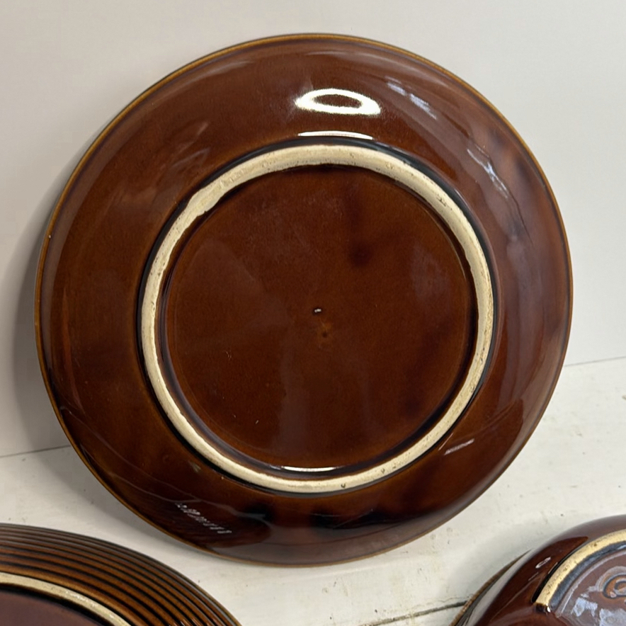 Vintage Brown Drip Glaze Ceramic Serving Pieces Hull and McCoy Included - image 6 of 9