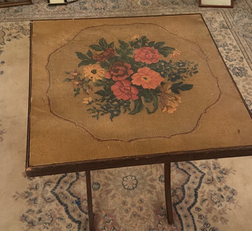 Vintage Square Folding Table - image 2 of 8