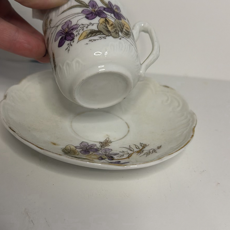 Floral Porcelain Teacup Lot - image 7 of 7