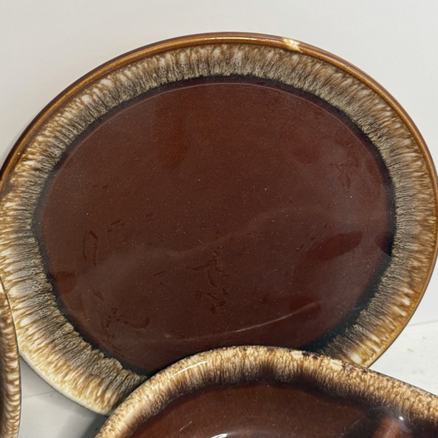 Vintage Brown Drip Glaze Ceramic Serving Pieces Hull and McCoy Included - image 5 of 9