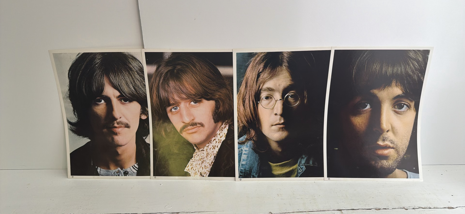 Vintage Set of Printed The Beatles Portraits - image 1 of 1
