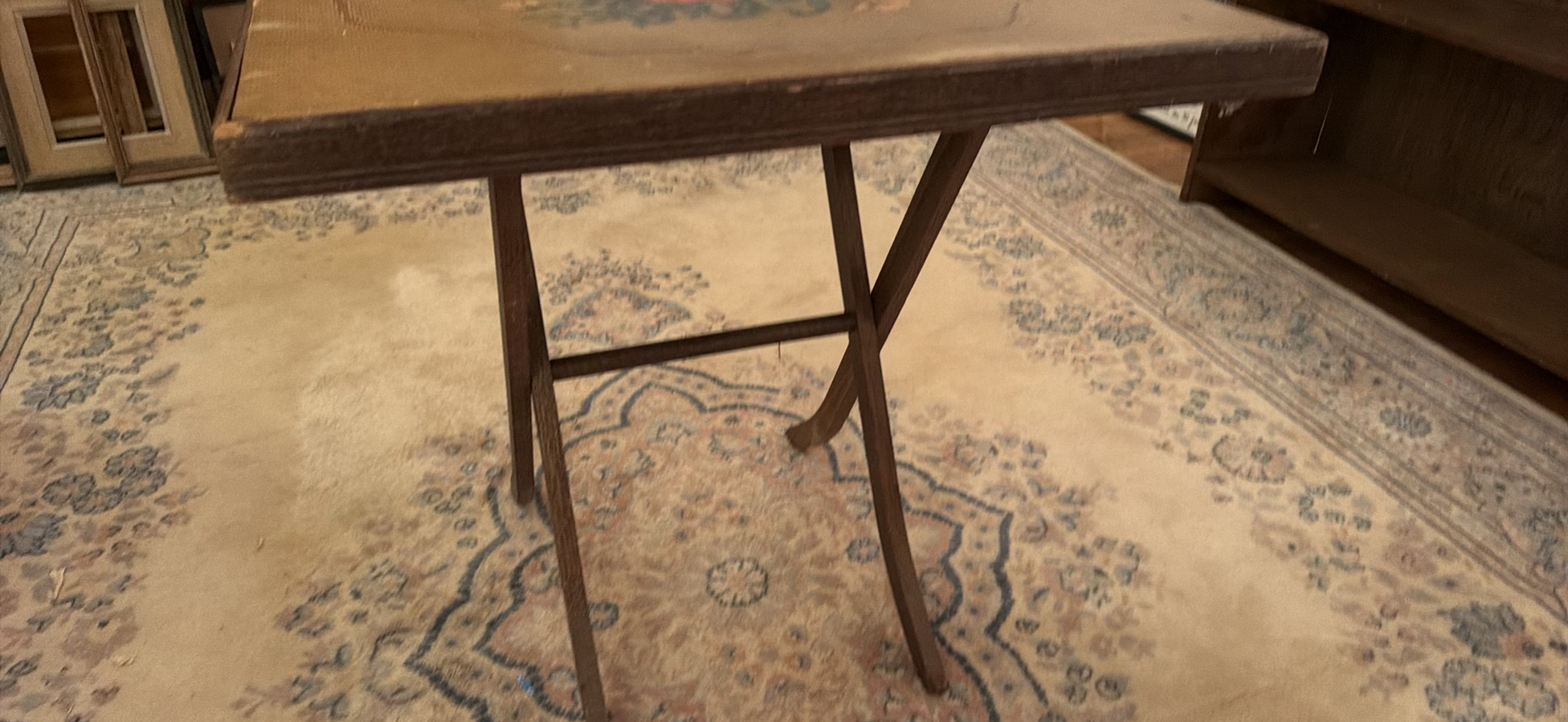 Vintage Square Folding Table - image 3 of 8