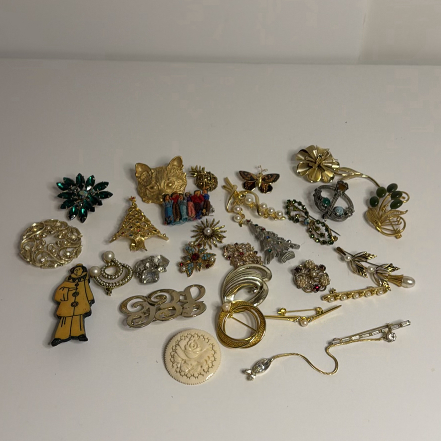 Assorted Costume Brooches - image 1 of 1