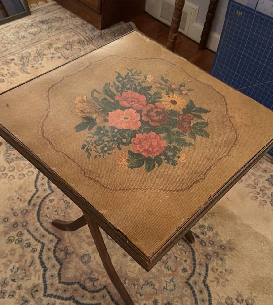Vintage Square Folding Table - image 1 of 8