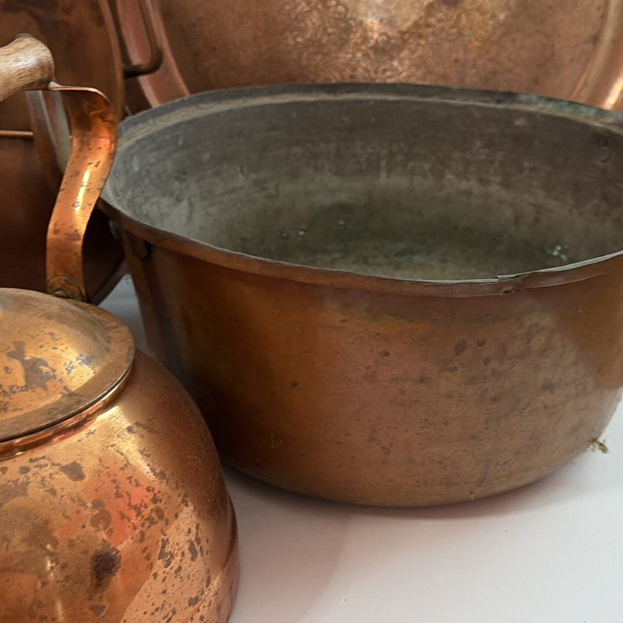 Collection of Vintage Copper/Copper Lined items - Large Lot - image 6 of 6