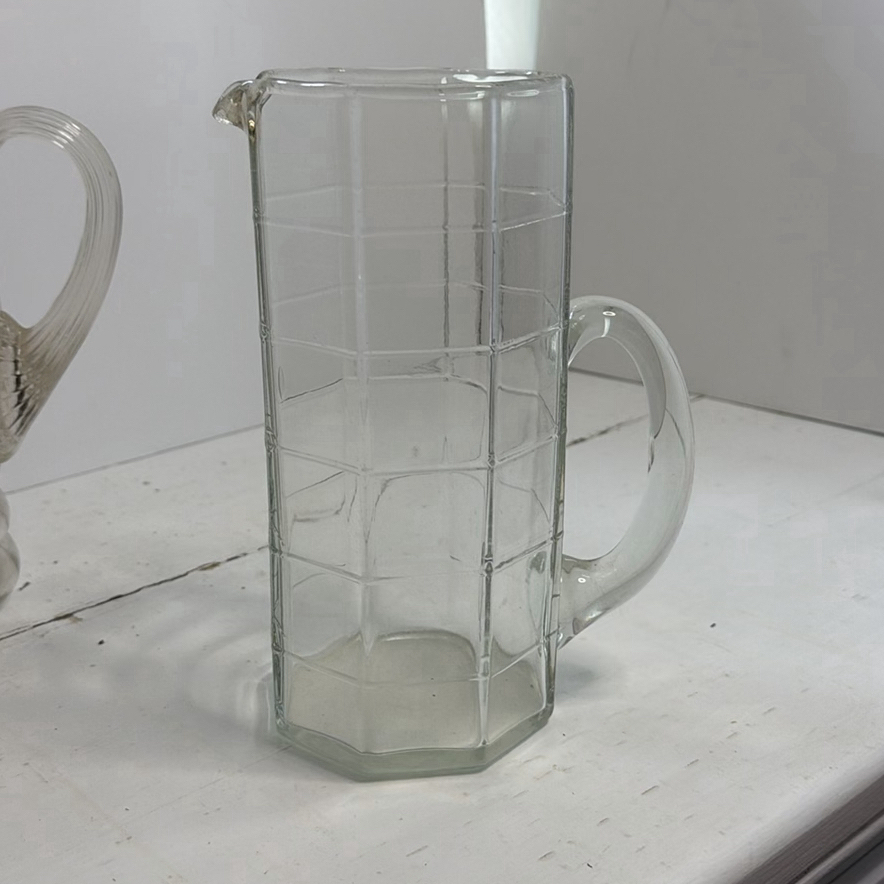Assorted Clear Glass Vintage Pitchers - image 2 of 6