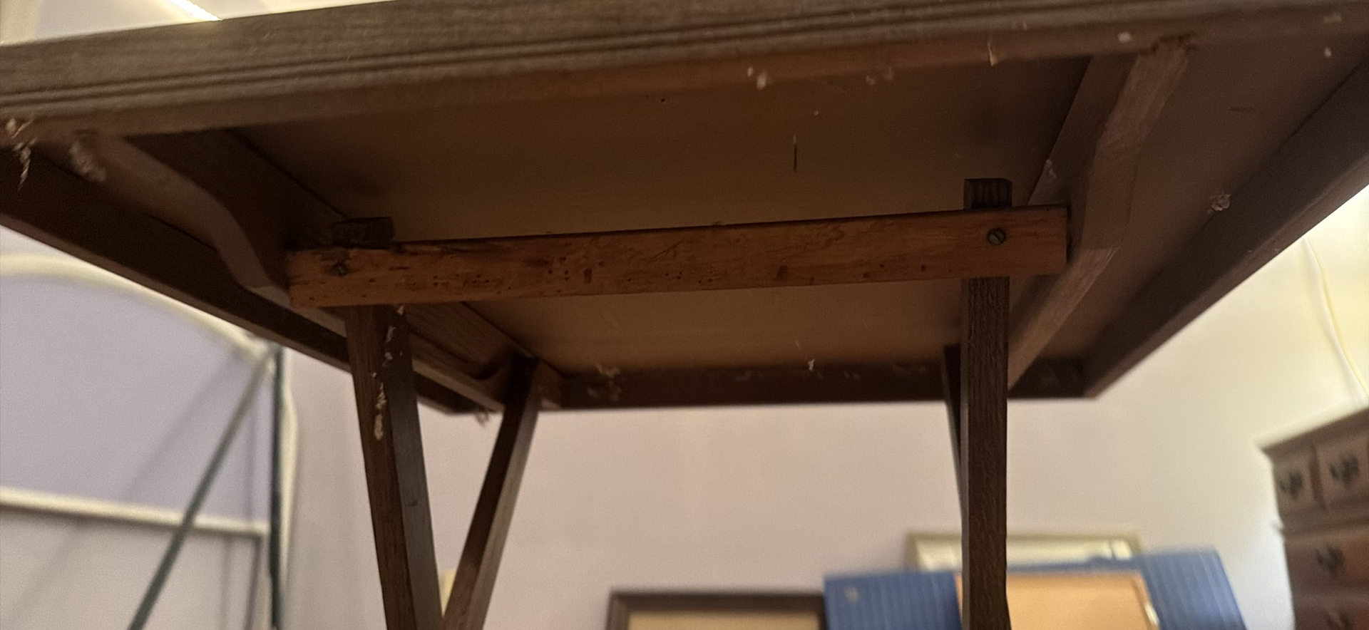 Vintage Square Folding Table - image 7 of 8