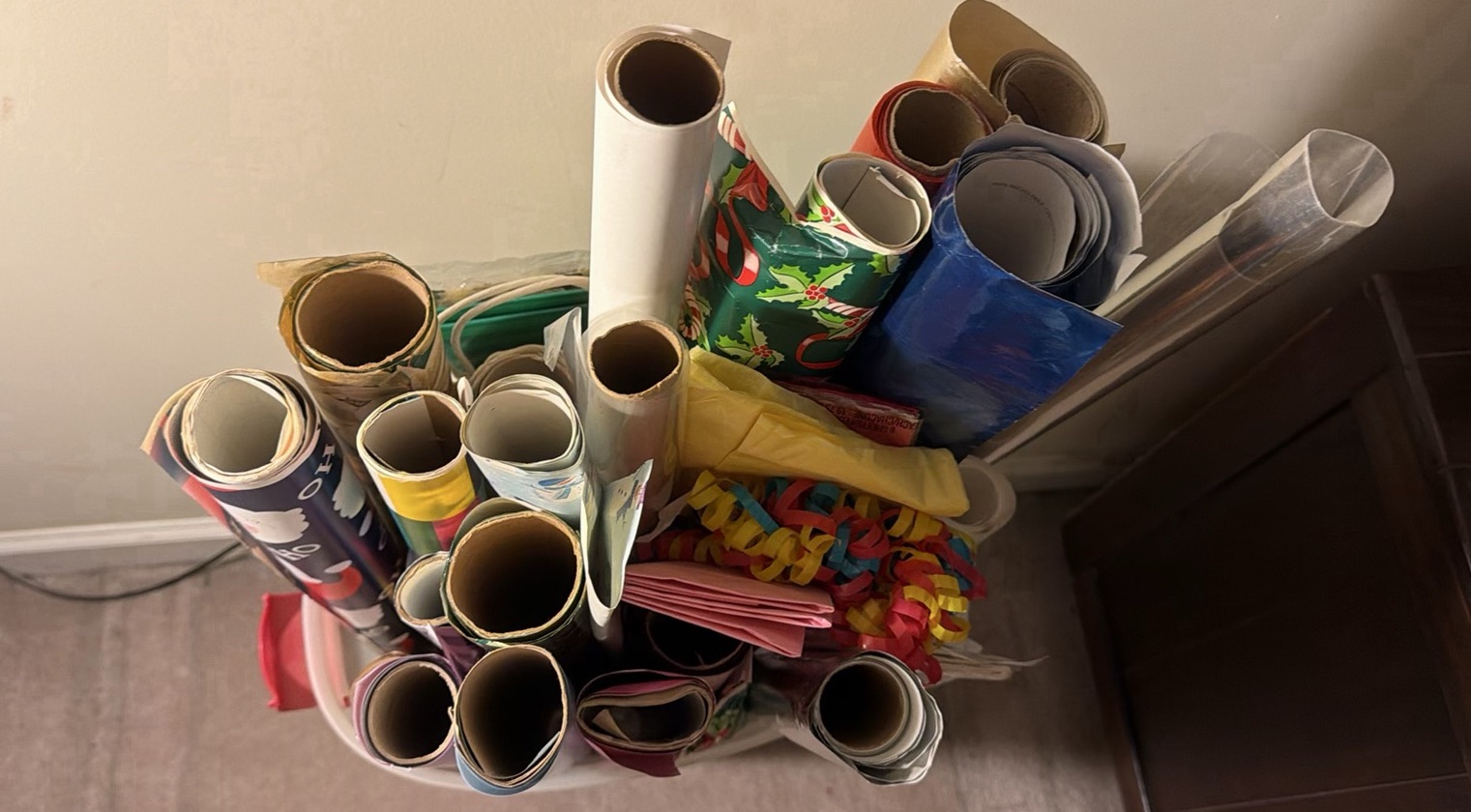 Large Lot Wrapping Paper Remnants - image 2 of 2