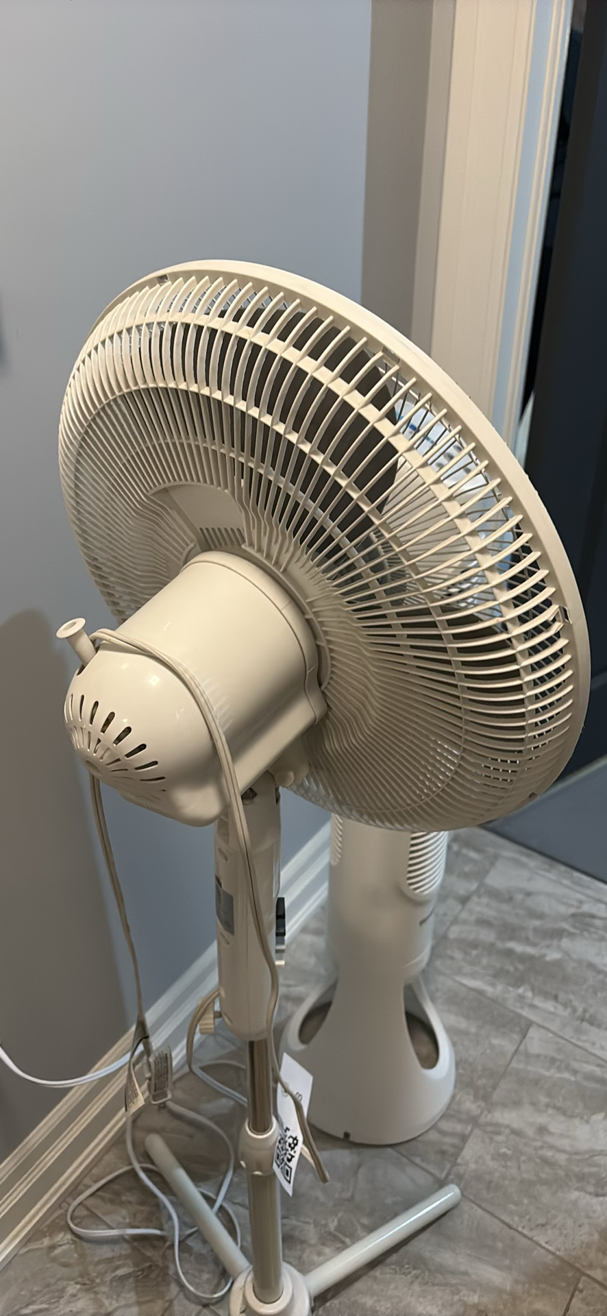 Comfort Zone Pedestal Fan and Honeywell QuietSet Tower Fan - image 11 of 12