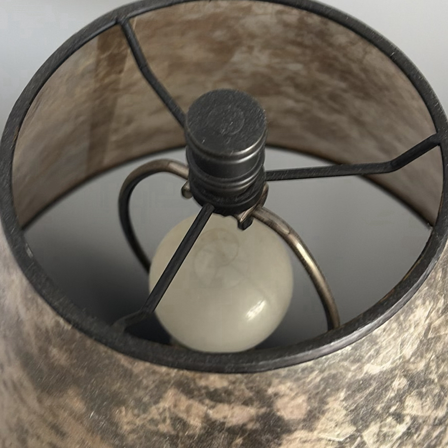 Two Table Lamps with Fabric Shades - image 7 of 13