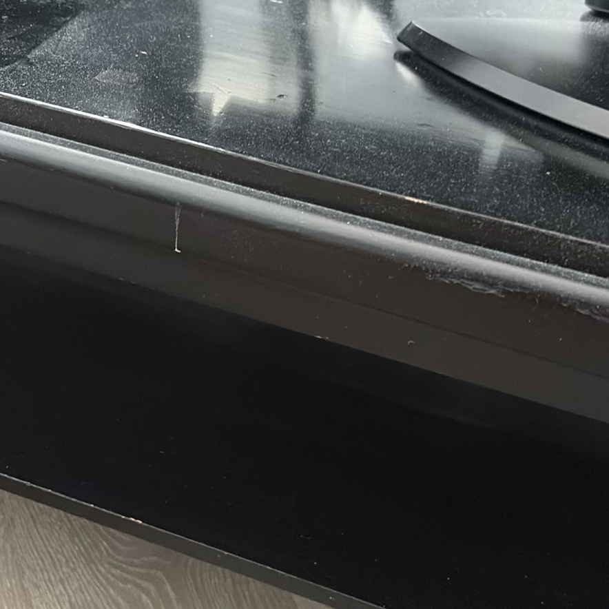 Black Coffee Table with Lower Shelf - image 6 of 8
