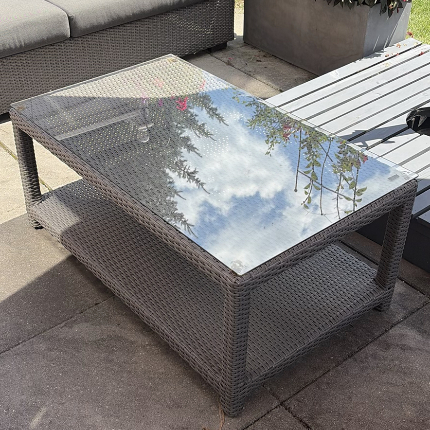 SUNBRELLA Outdoor Resin Wicker Patio Seating Set with Coffee Table - image 7 of 14