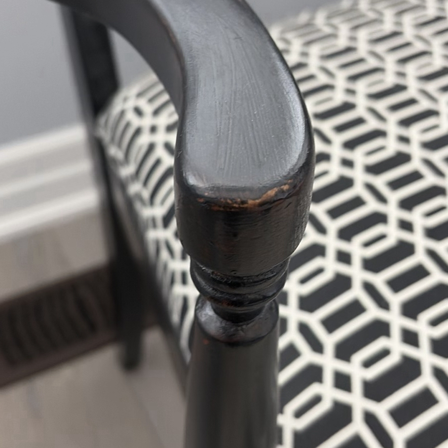Pair of Black Armchairs - image 10 of 16