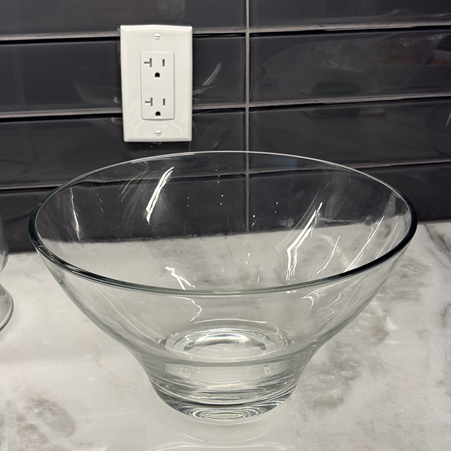 Assorted Clear Glass Vases & More - image 7 of 12