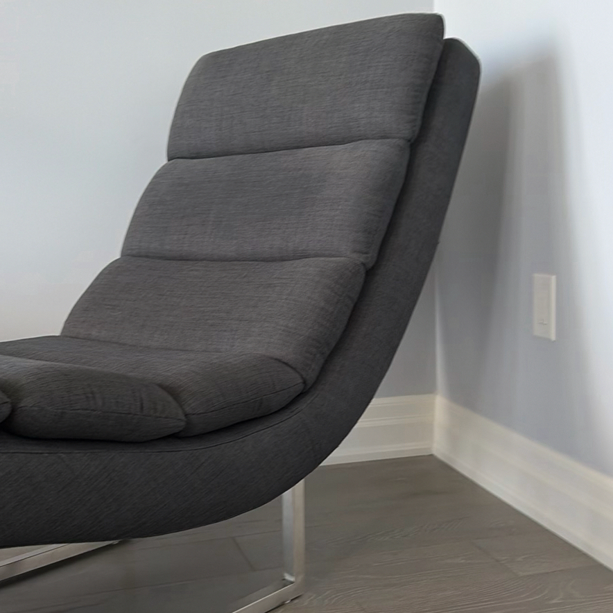 Gray Chaise Lounge Chair - image 12 of 13