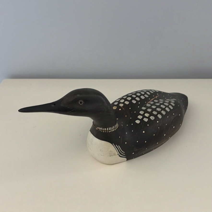 Hand-Carved Loon by RON SADLER & MATS JONASSON Crystal Sculpture - image 5 of 14