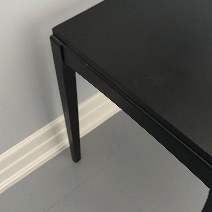 Black Painted Wood Side Table - image 7 of 9