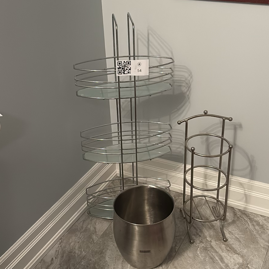 Metal Bathroom Storage Items - image 1 of 9