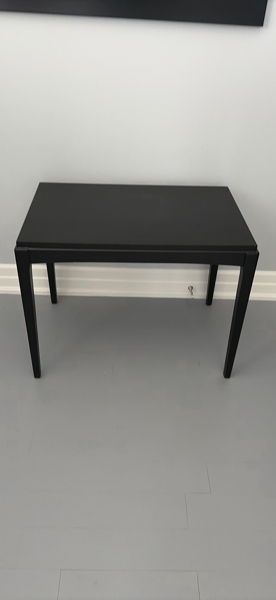 Black Painted Wood Side Table - image 1 of 9