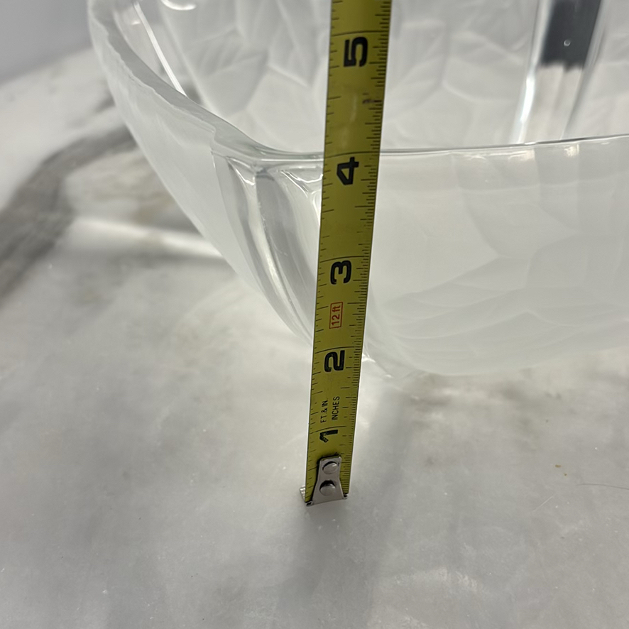 Clear Glass Leaf Pattern Bowls - image 11 of 12