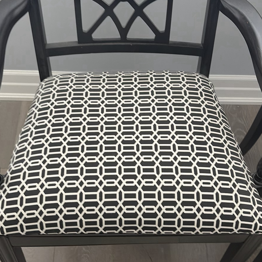 Pair of Black Armchairs - image 9 of 16