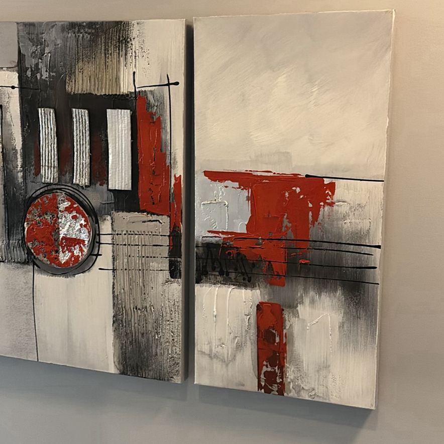 Abstract Multi-Panel Wall Art - image 2 of 8