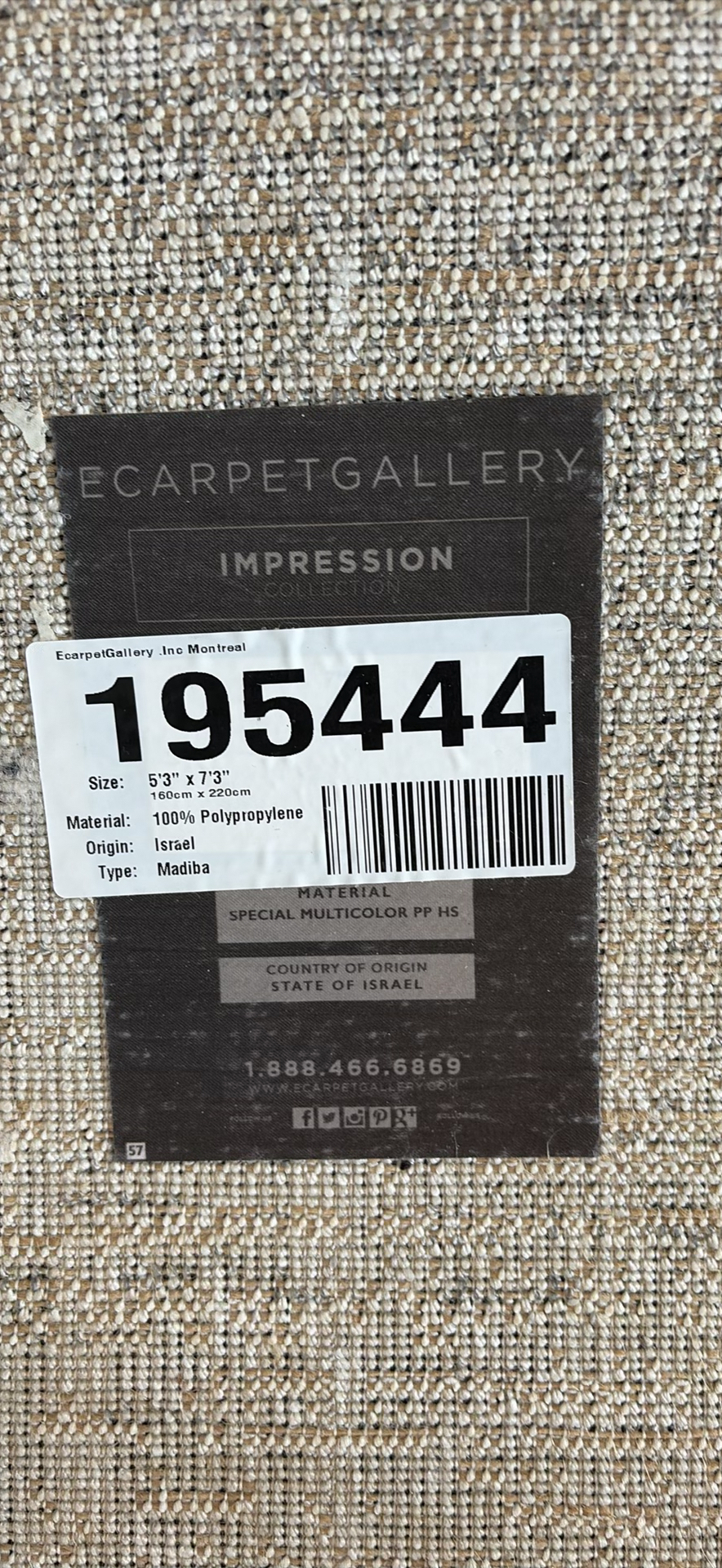 Gray and Cream Patterned Area Rug from ECARPET GALLERY - image 8 of 9