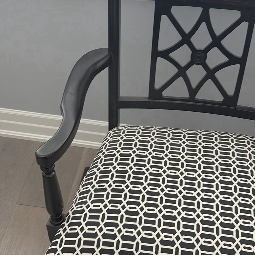 Pair of Black Armchairs - image 8 of 16