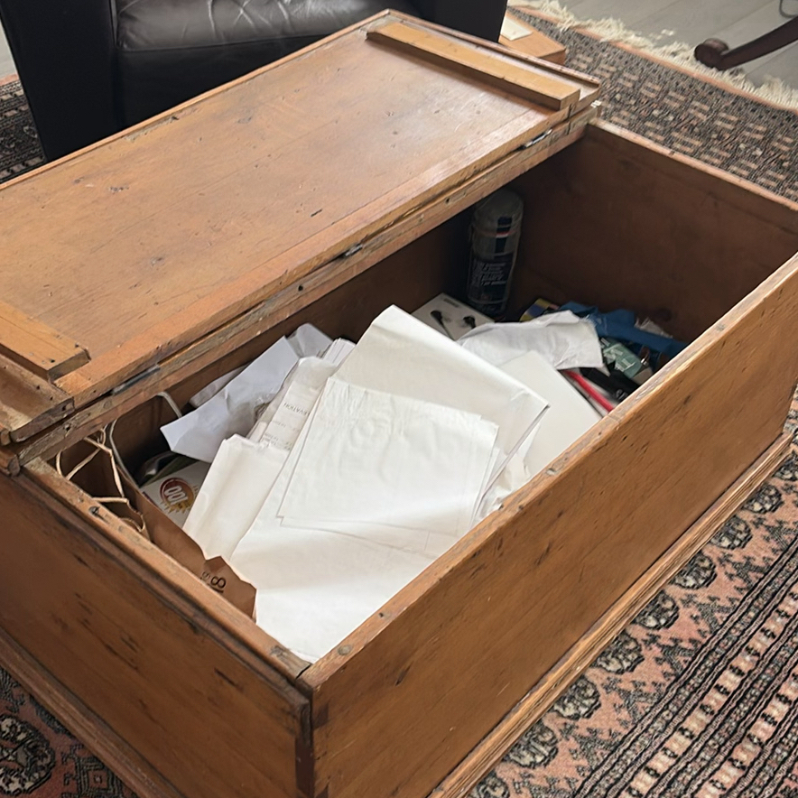Vintage Wooden Chest - image 7 of 10