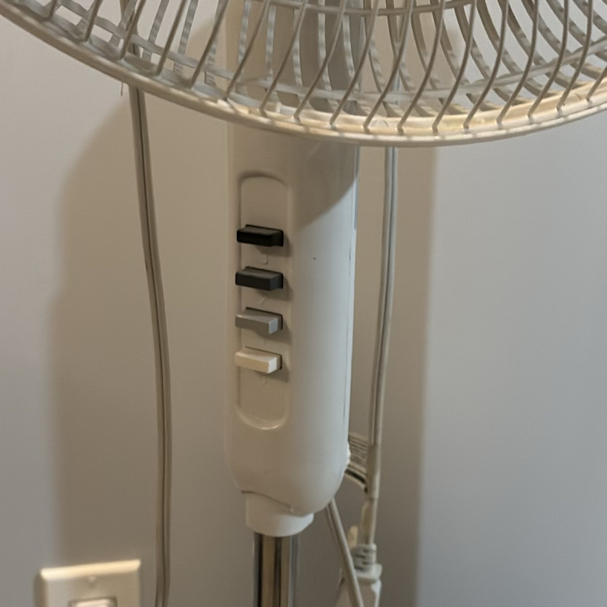 Comfort Zone Pedestal Fan and Honeywell QuietSet Tower Fan - image 4 of 12