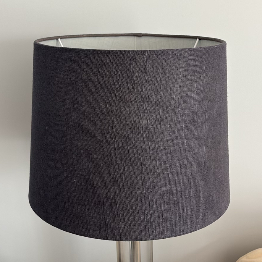 Two Modern Table Lamps with Navy Shade - image 4 of 9