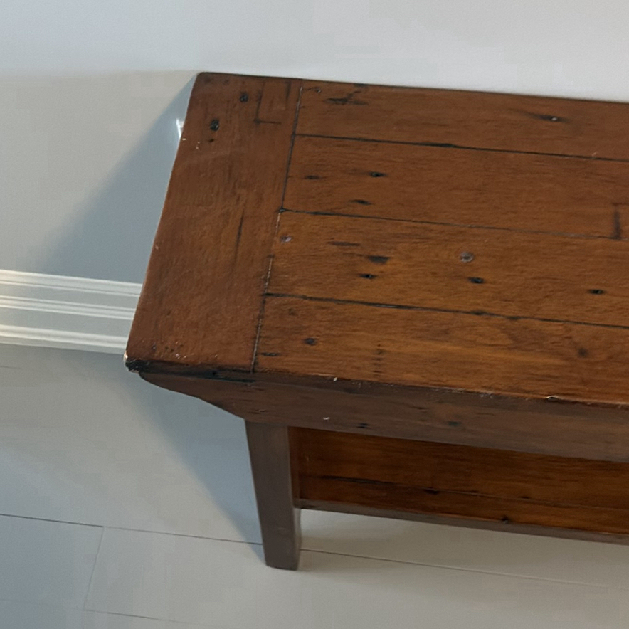 Wooden Bench with Shelf - image 6 of 11