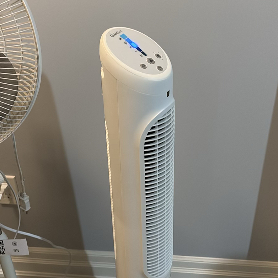Comfort Zone Pedestal Fan and Honeywell QuietSet Tower Fan - image 8 of 12